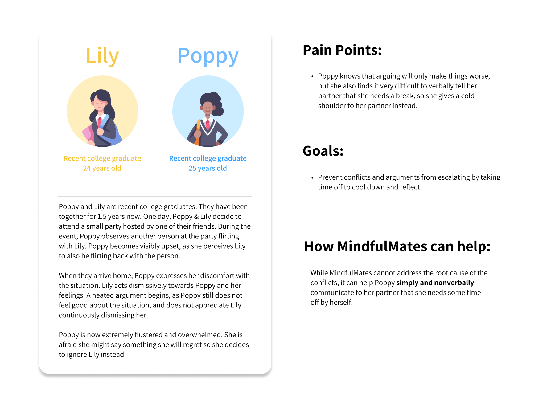 Lily and Poppy persona